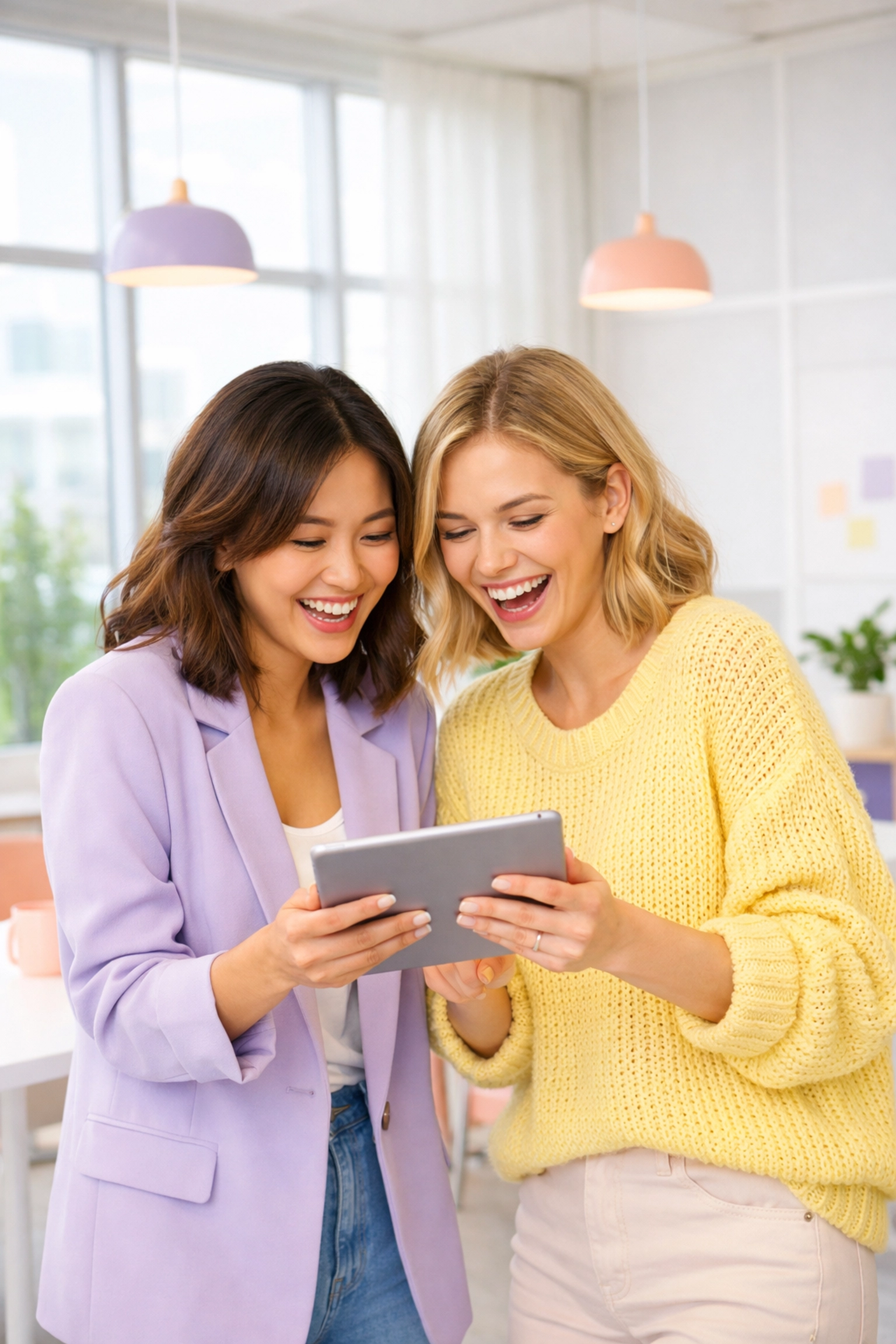 Female entrepreneurs collaborating and sharing ideas in a supportive, modern UK networking community.