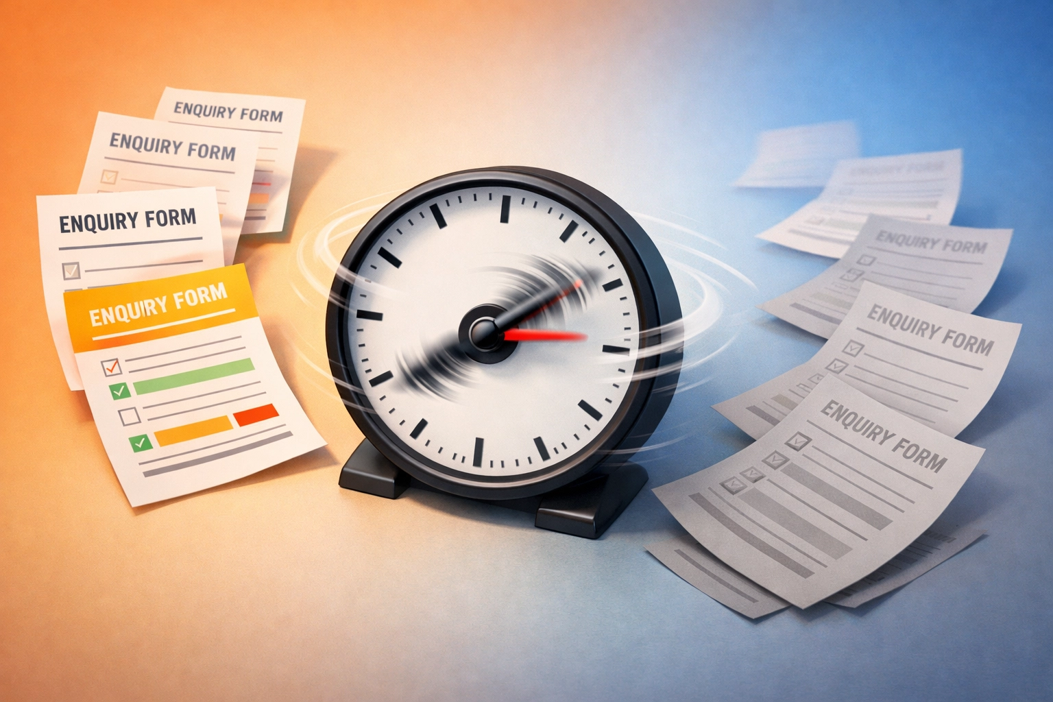 Business enquiries ageing over time as response delays cost conversions