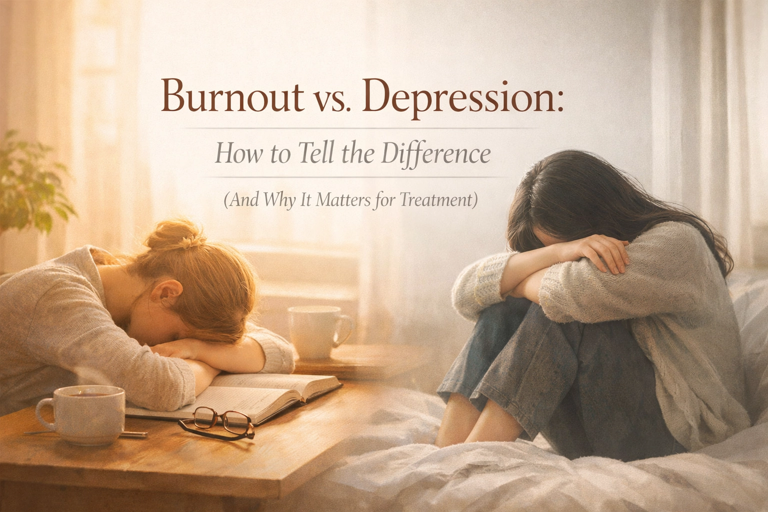 [HERO] Burnout vs. Depression: How to Tell the Difference (And Why It Matters for Treatment)
