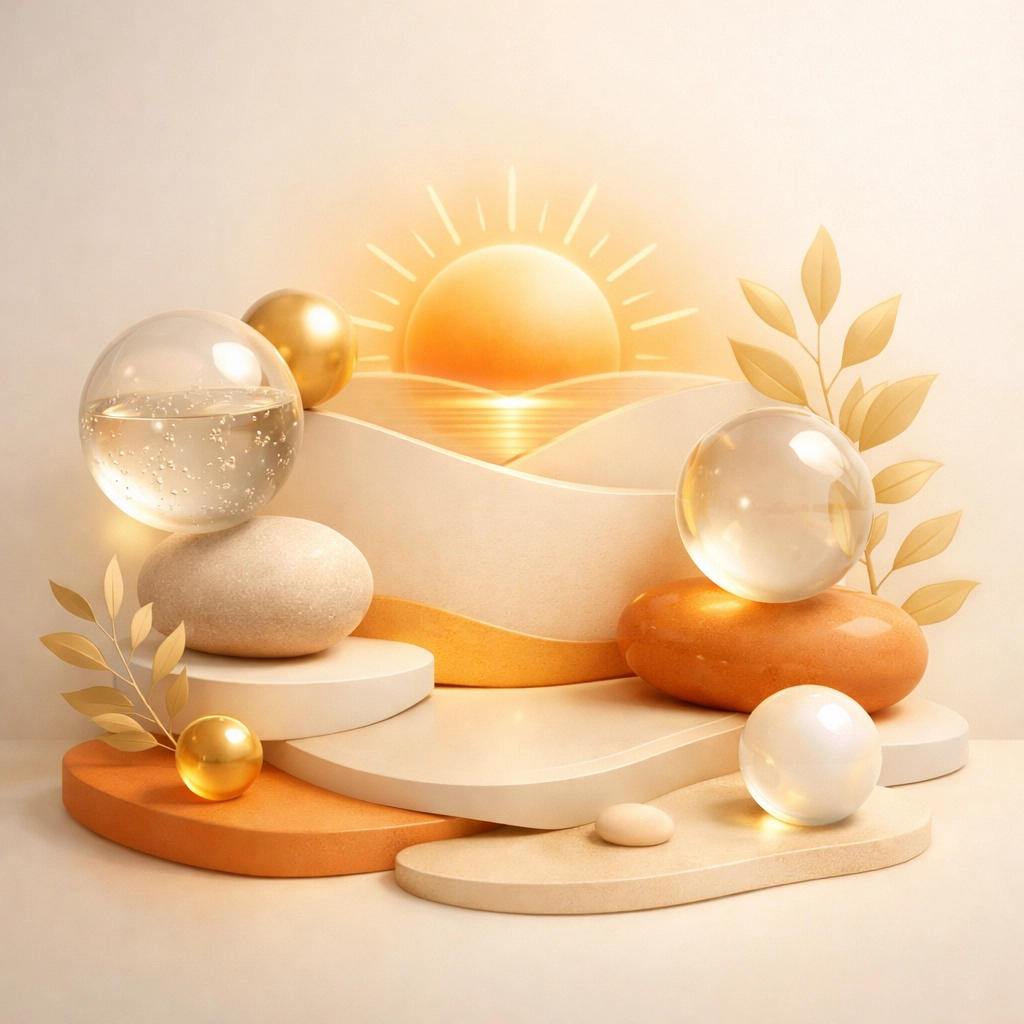 An abstract illustration representing the health and wellness standards for Georgia surrogacy.