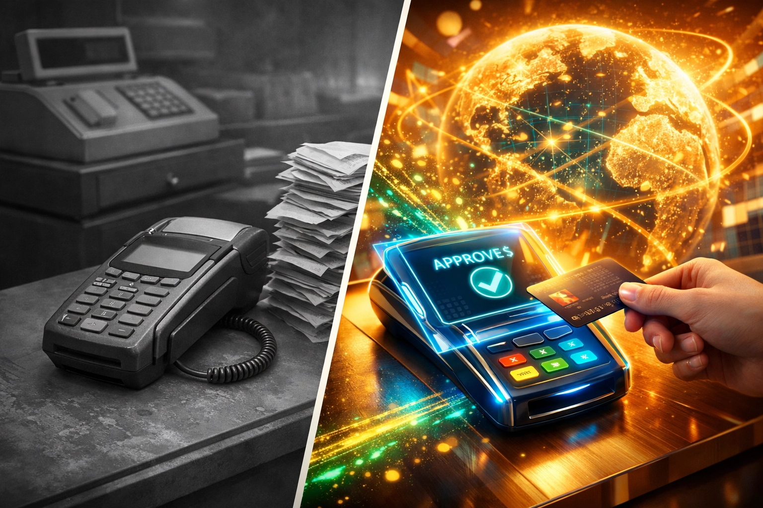 Digital storefront showing Larecoin transaction flow from merchant payment to automated global charitable aid.