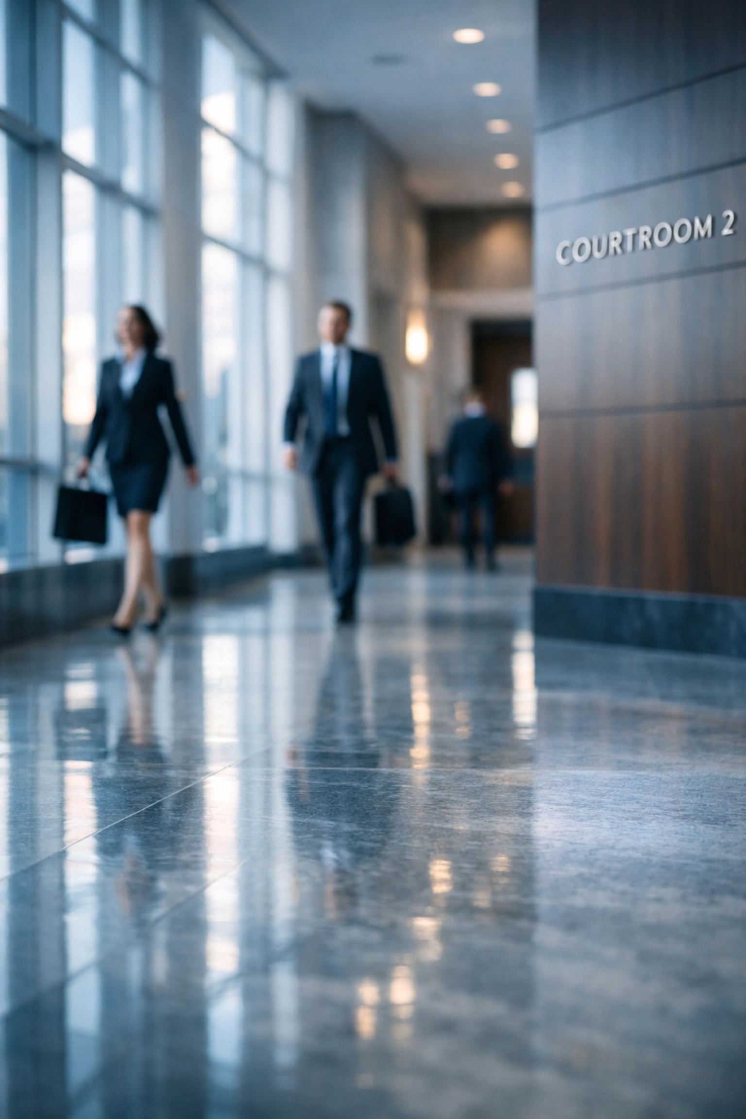 Hampton Roads courthouse hallway with divorce attorneys in Virginia Beach