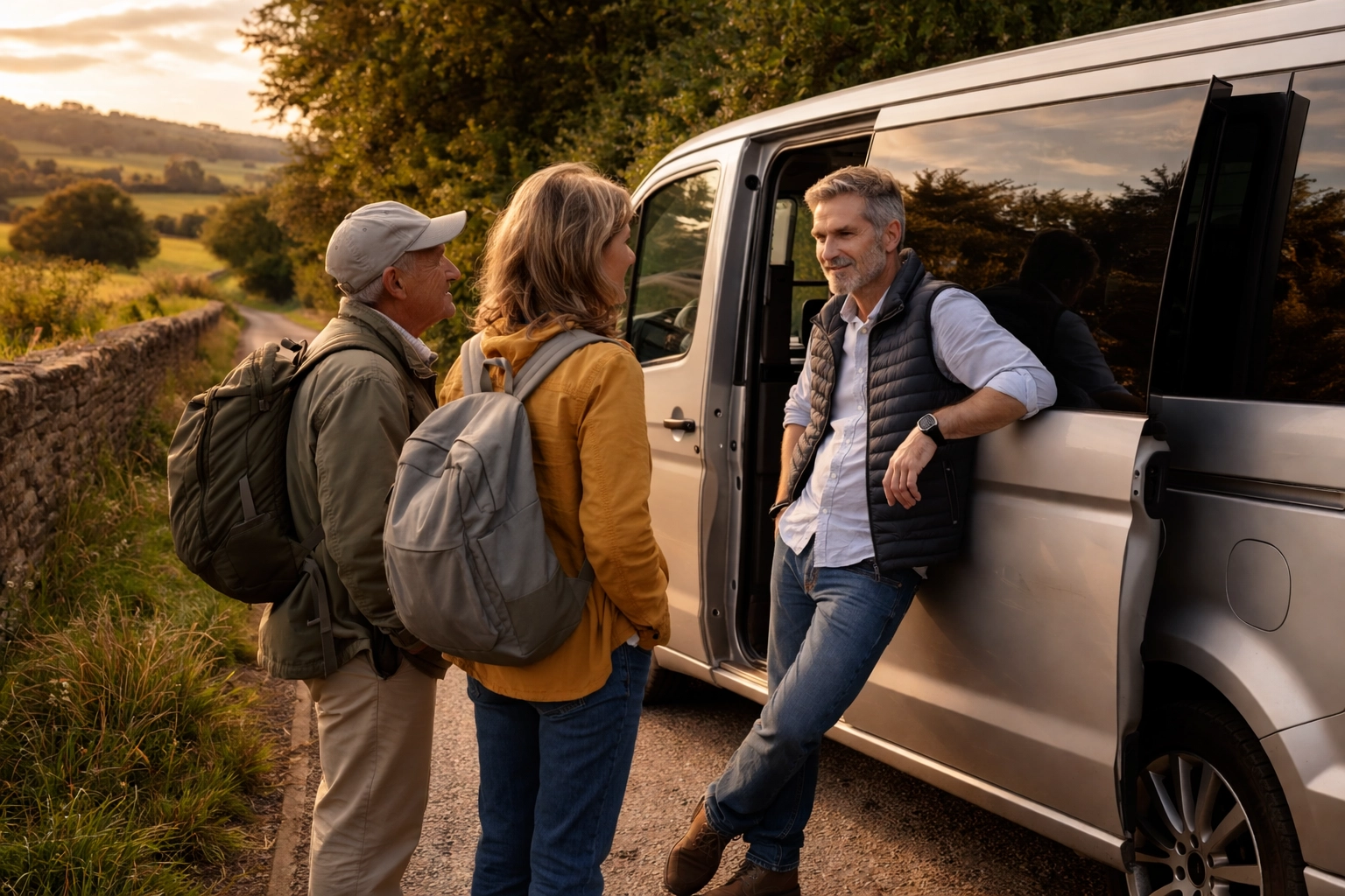 Private Cotswolds tour driver with minivan, showing the freedom and local insight of personal tours