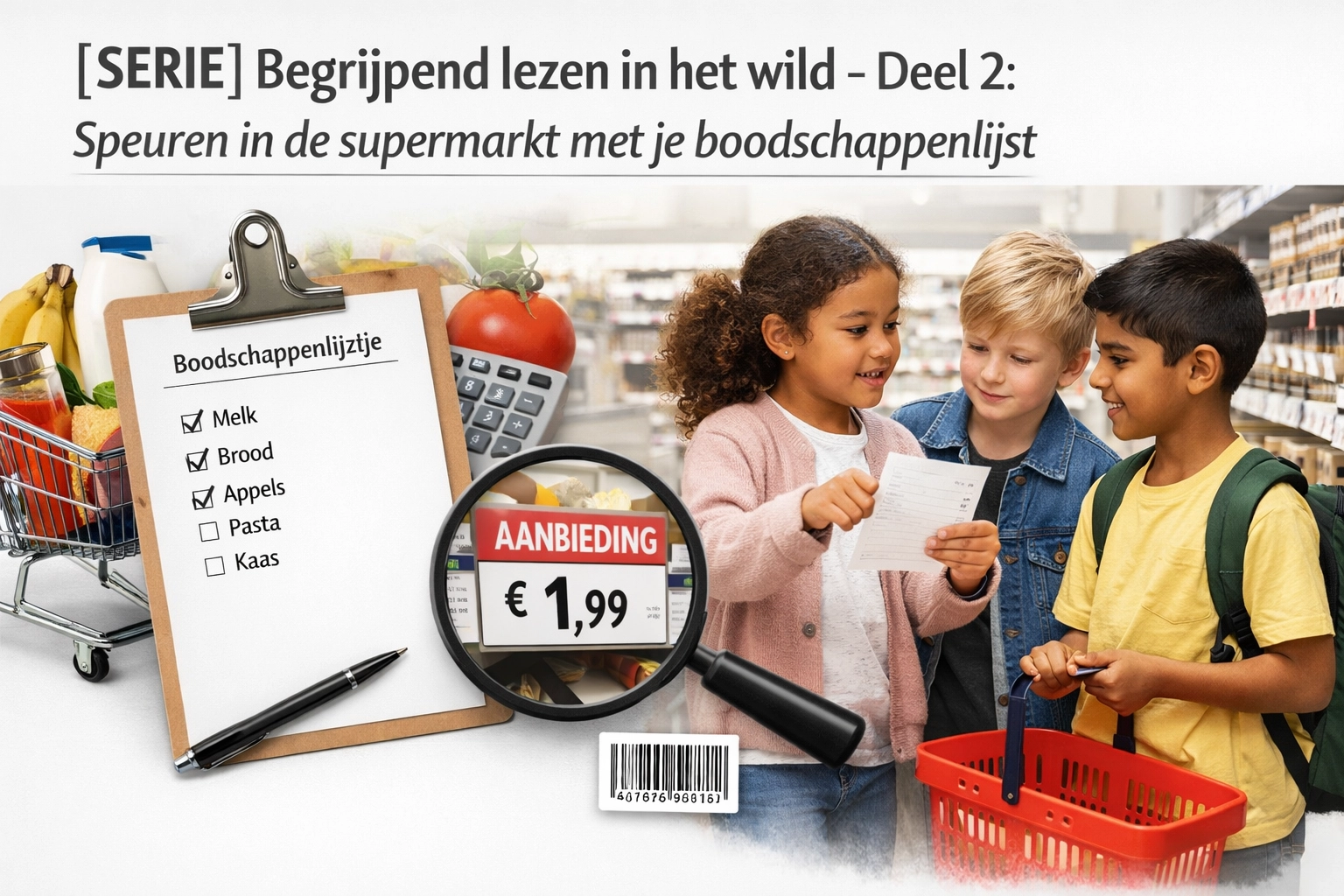 [HERO] [SERIE] Begrijpend lezen in het wild - Deel 2: Speuren in de supermarkt met je boodschappenlijst