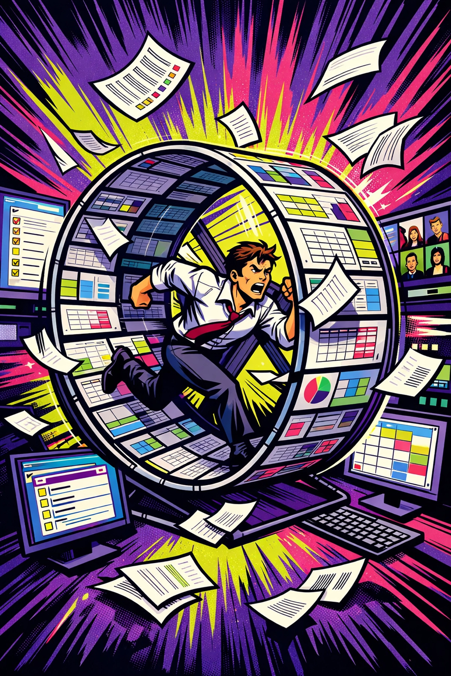 Business owner trapped in endless cycle of repetitive data entry and manual admin work