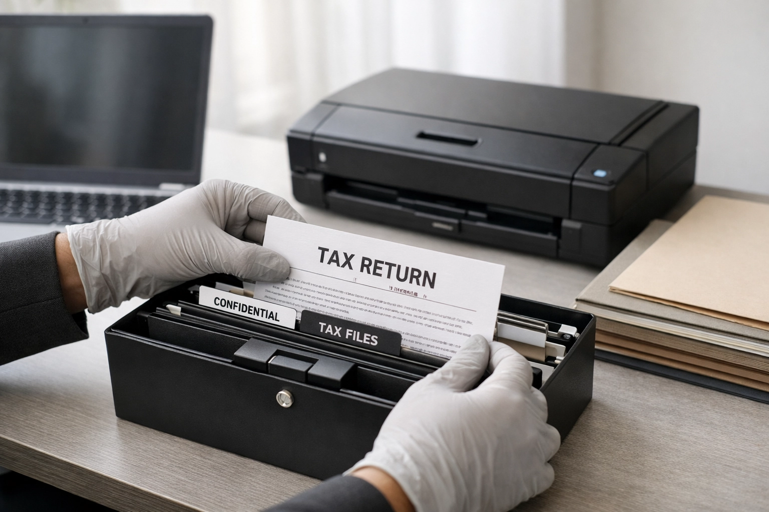 Secure tax document handling and organization for ERO compliance