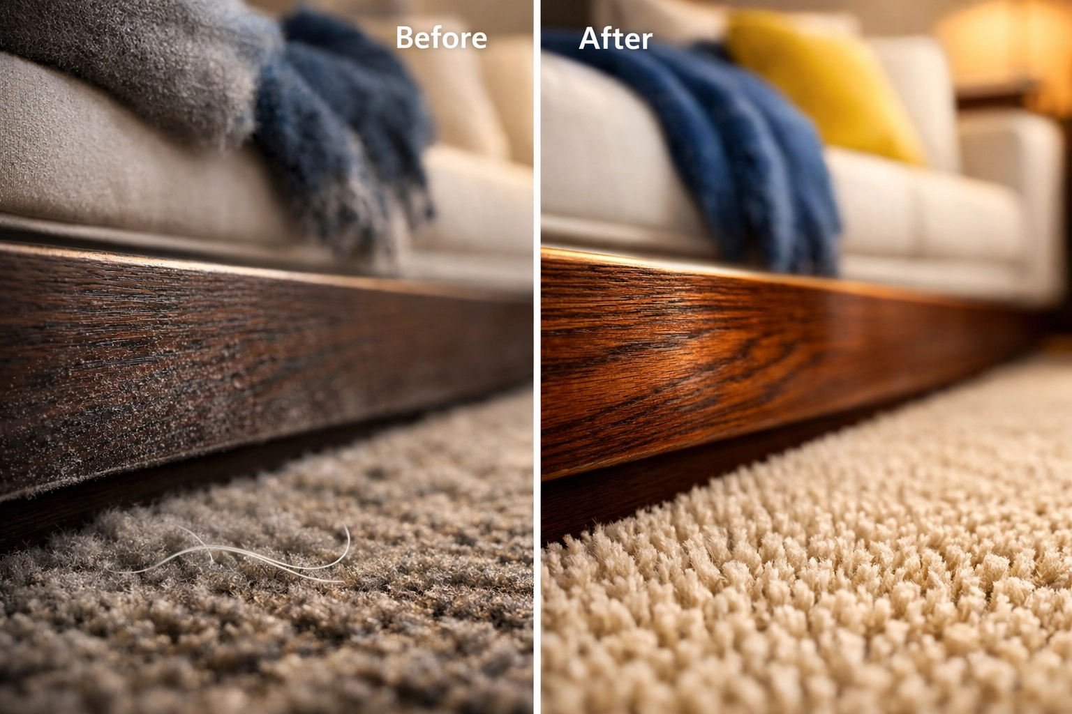 High-quality deep cleaning results in a Massachusetts home, showcasing the best cleaning services near me.