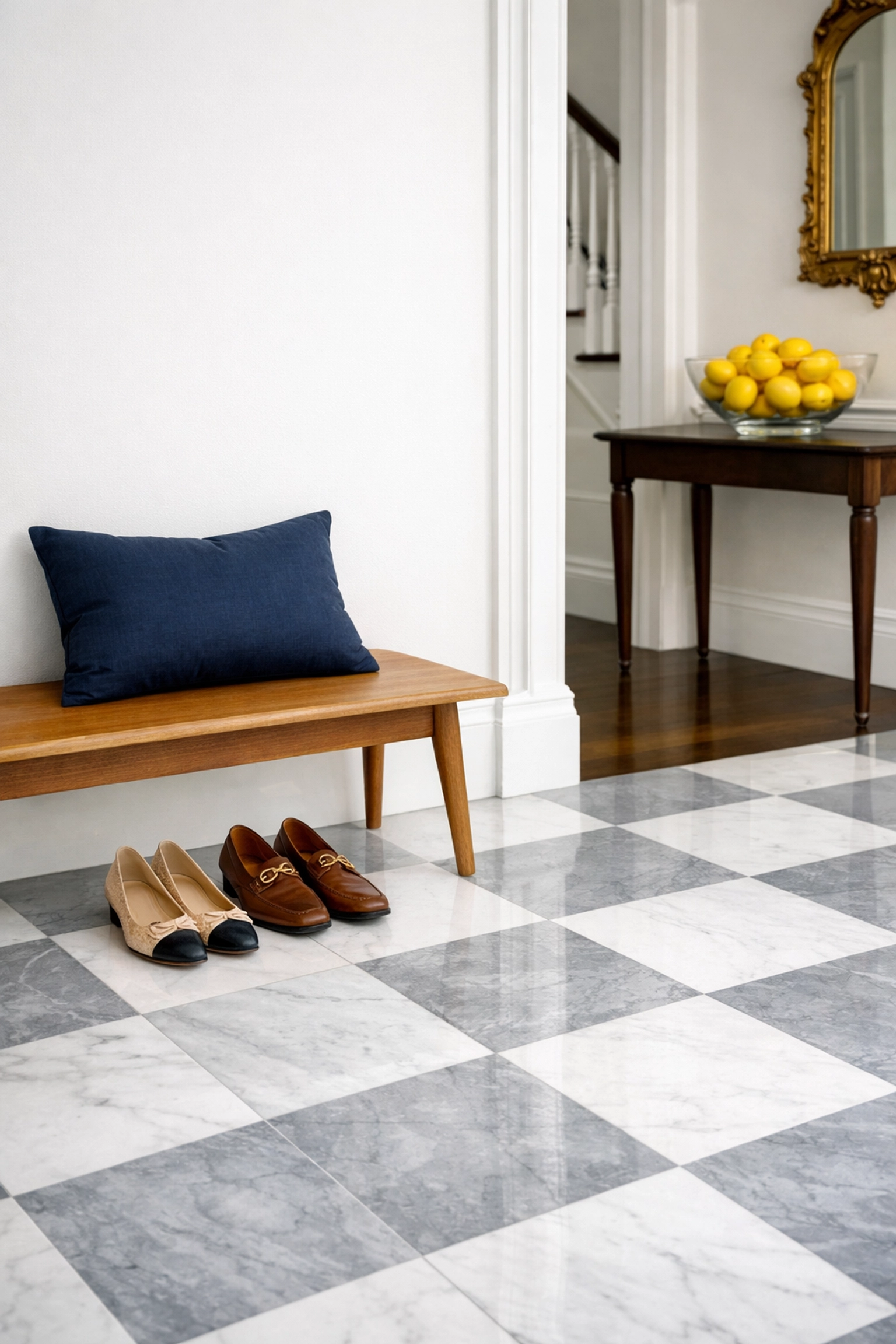 A tidy historic entryway in Lexington illustrating smart home maintenance between cleanings.