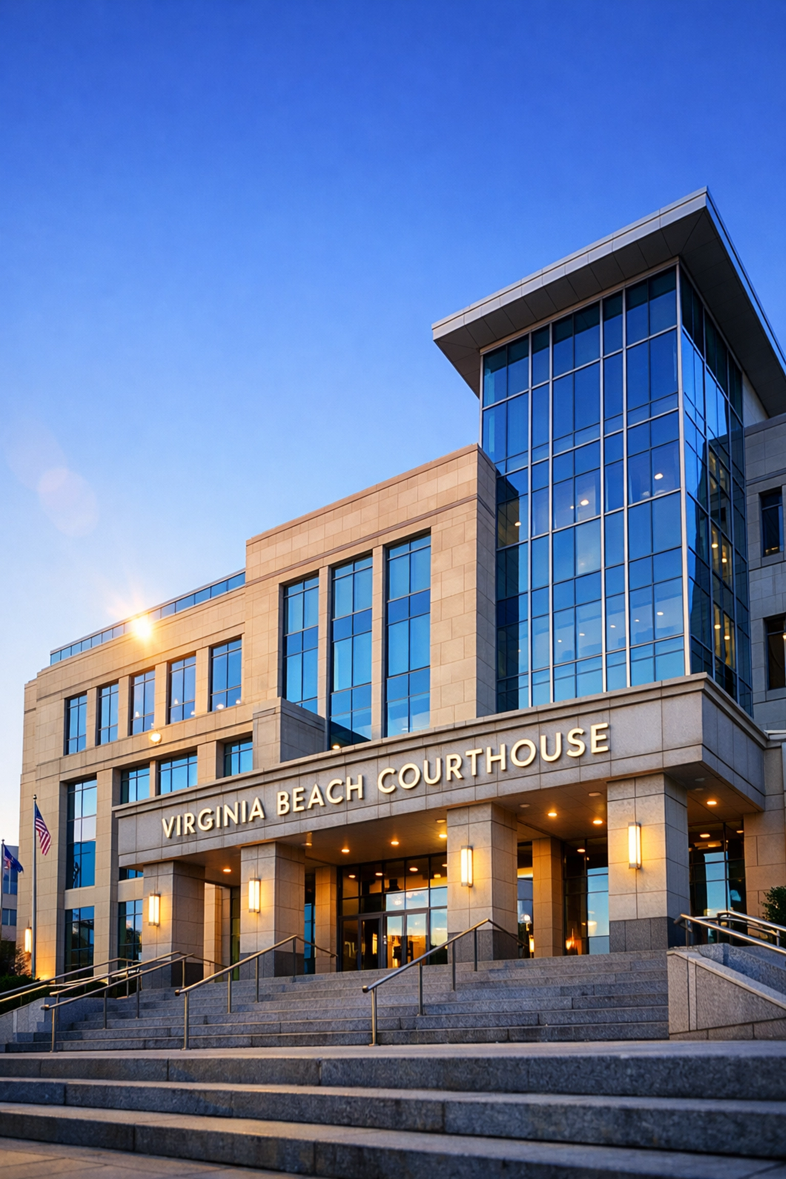 Virginia Beach courthouse where Coastal Virginia Law divorce attorneys practice family law