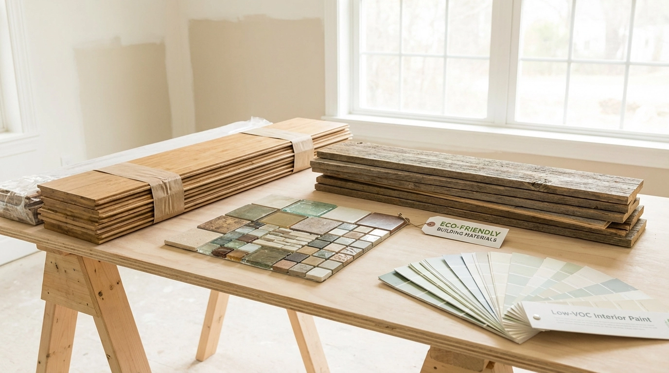 Team members inspect property under renovation