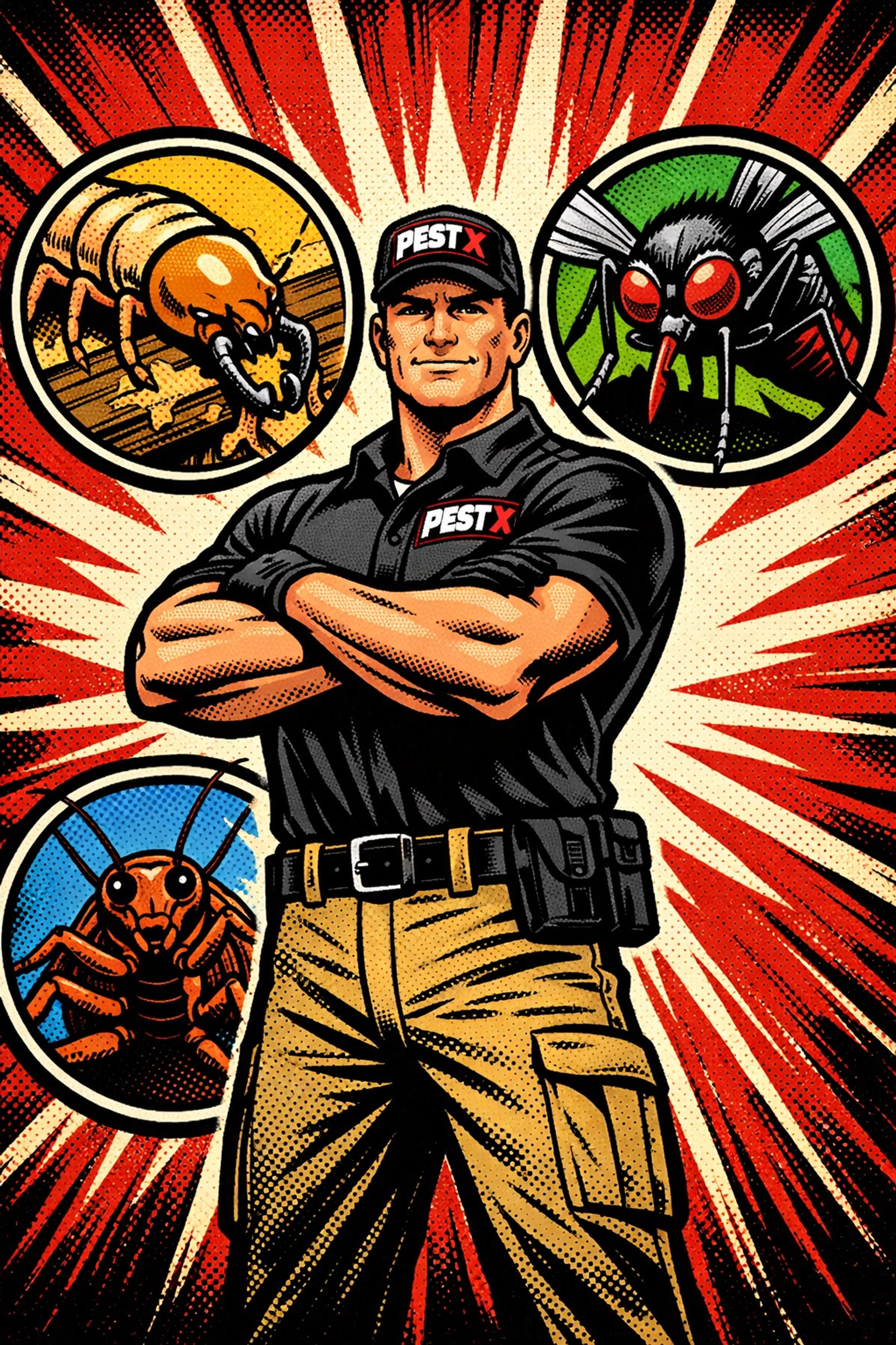 Professional exterminator Jasper AL offering termite, roach, and mosquito control services.
