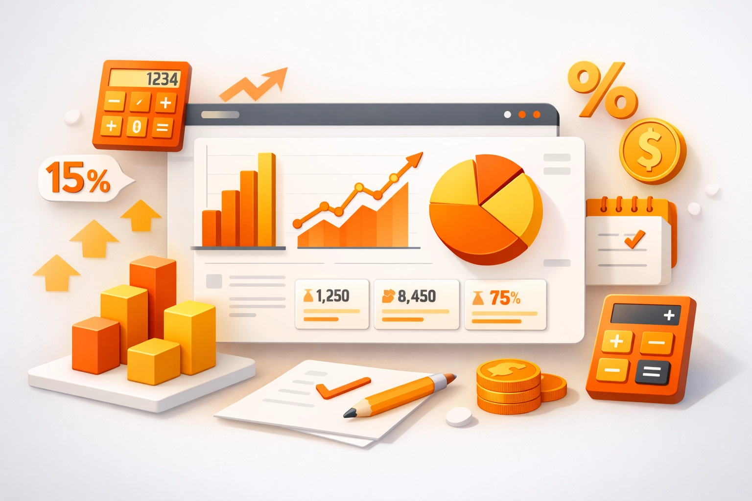 Screen printing ROI dashboard showing financial graphs and performance metrics