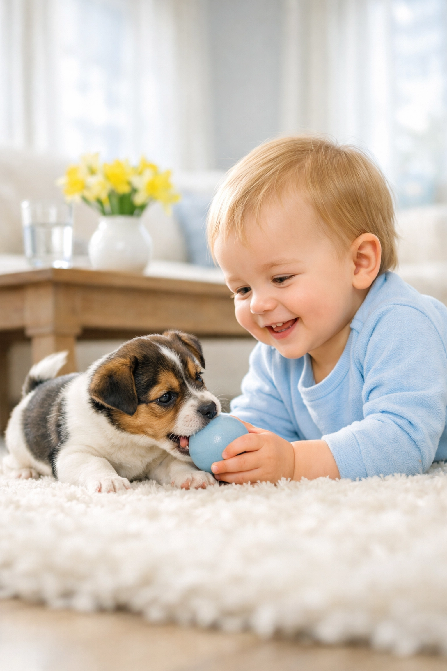 Safe, eco-friendly cleaning services in Sudbury for homes with children and pets on clean area rugs.