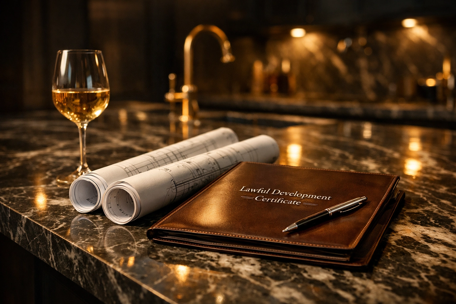 Lawful Development Certificate documentation for a luxury house extension in West Sussex.