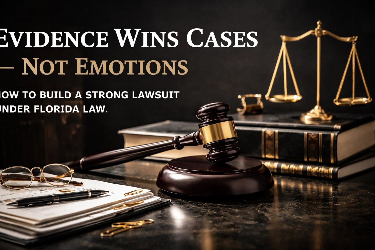[HERO] Evidence Wins Cases : Not Emotions: How to Build a Strong Lawsuit Under Florida Law