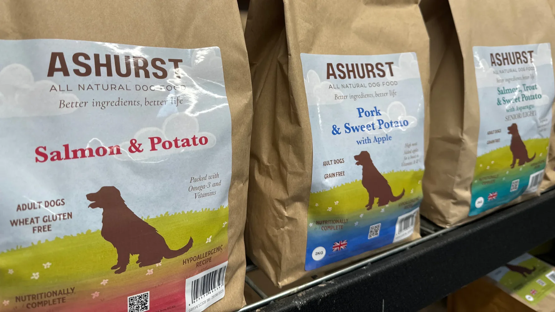 Ashurst Super Premium Dog Food – multiple flavours