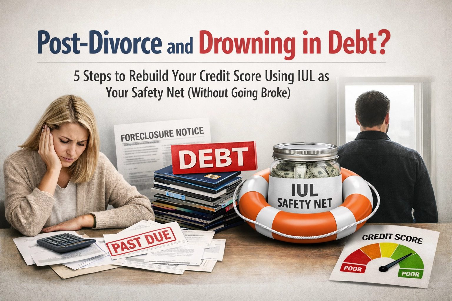 [HERO] Post-Divorce and Drowning in Debt? 5 Steps to Rebuild Your Credit Score Using IUL as Your Safety Net (Without Going Broke)