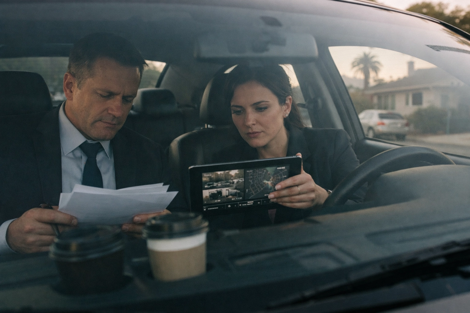 Beyond the Door: High-Risk Process Service for California's Bilingual Community / Más Allá de la Puerta: Servicio de Procesos de Alto Riesgo para la Comunidad Bilingüe de California Process service professionals conducting pre-service surveillance and intelligence gathering