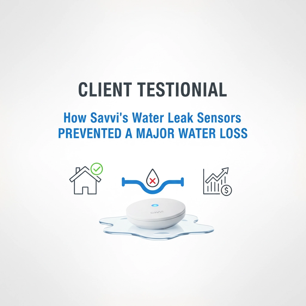 Client Testimonial: How Savvi's Water Leak Sensors Prevented a Major Water Loss