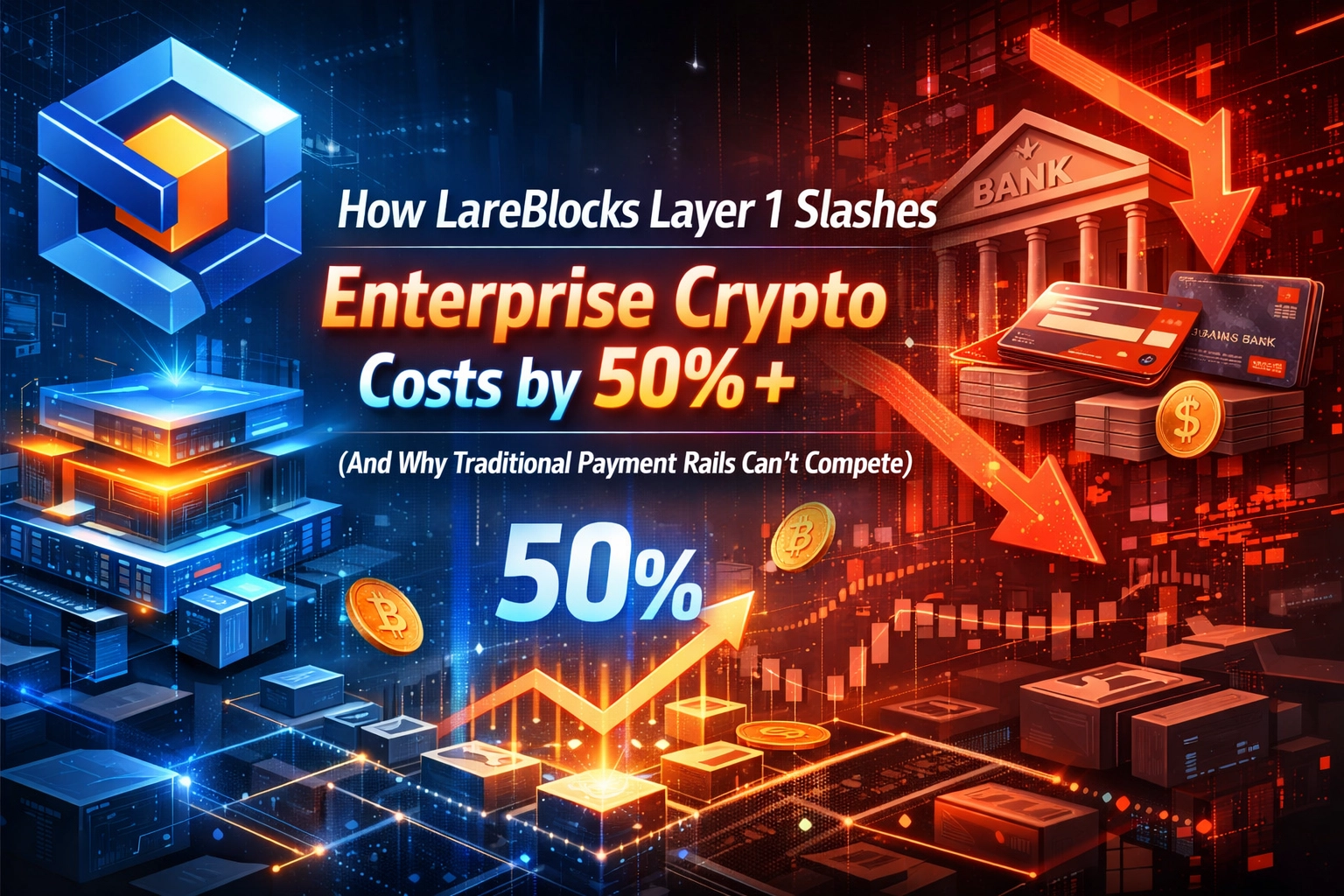[HERO] How LareBlocks Layer 1 Slashes Enterprise Crypto Costs by 50%+ (And Why Traditional Payment Rails Can