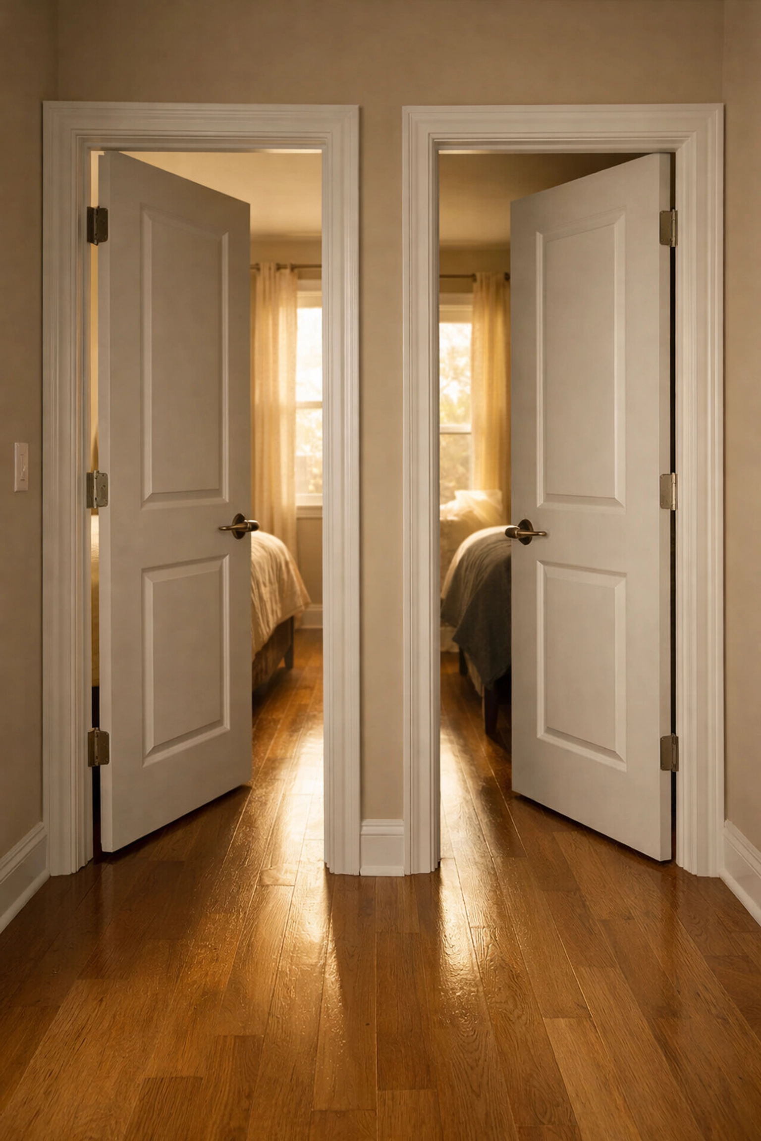 Separate bedrooms required for legal separation while living together in Virginia