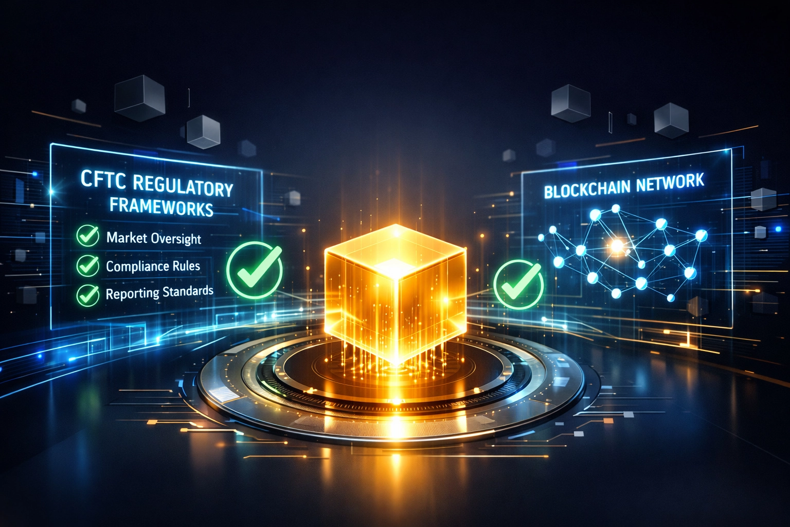 Digital commodity blockchain with CFTC regulatory compliance and network transparency