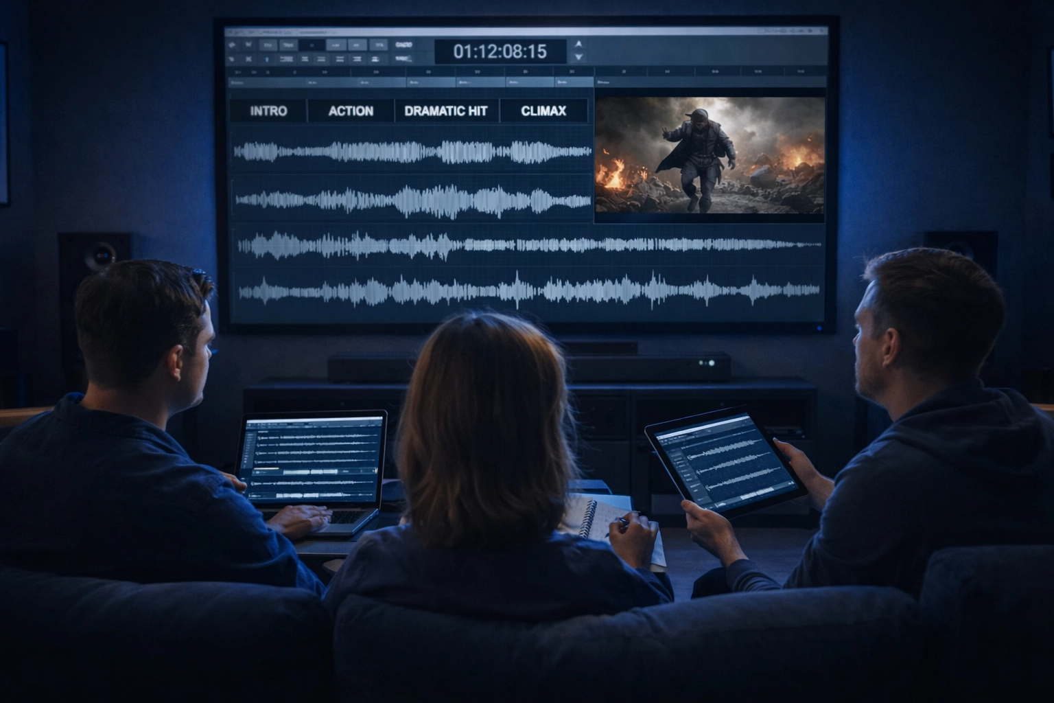Score review and feedback process between composer and filmmaker