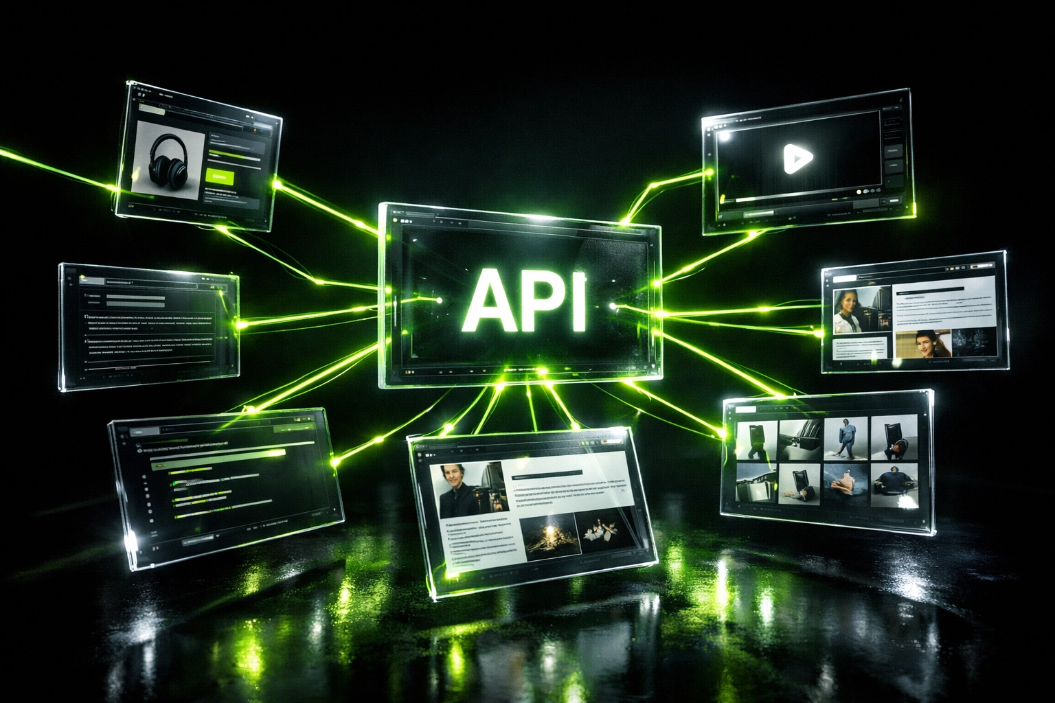 Headless CMS architecture distributing content across multiple devices and platforms