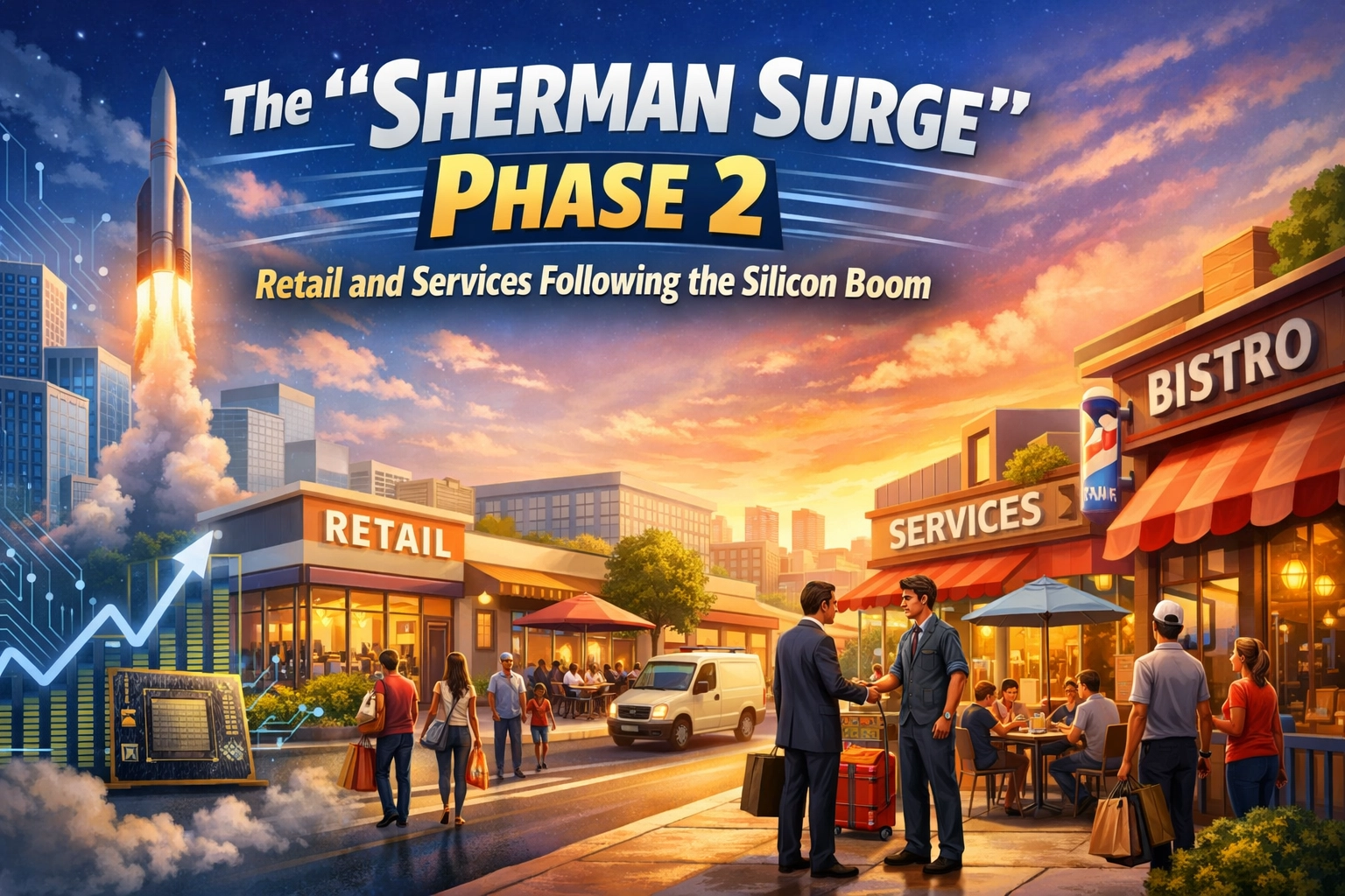 [HERO] The 'Sherman Surge' Phase 2: Retail and Services Following the Silicon Boom