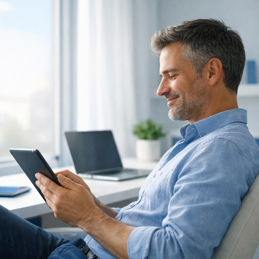 A happy business owner in Austin MN relieved by catch up bookkeeping and professional services.