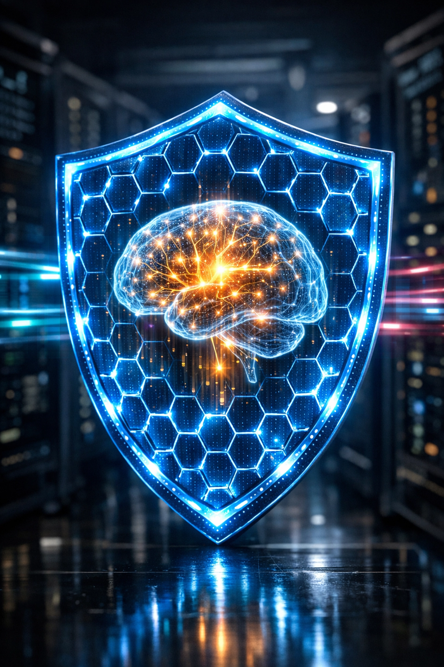 Digital security shield representing AI-powered fraud protection for Larecoin Web3 payments.