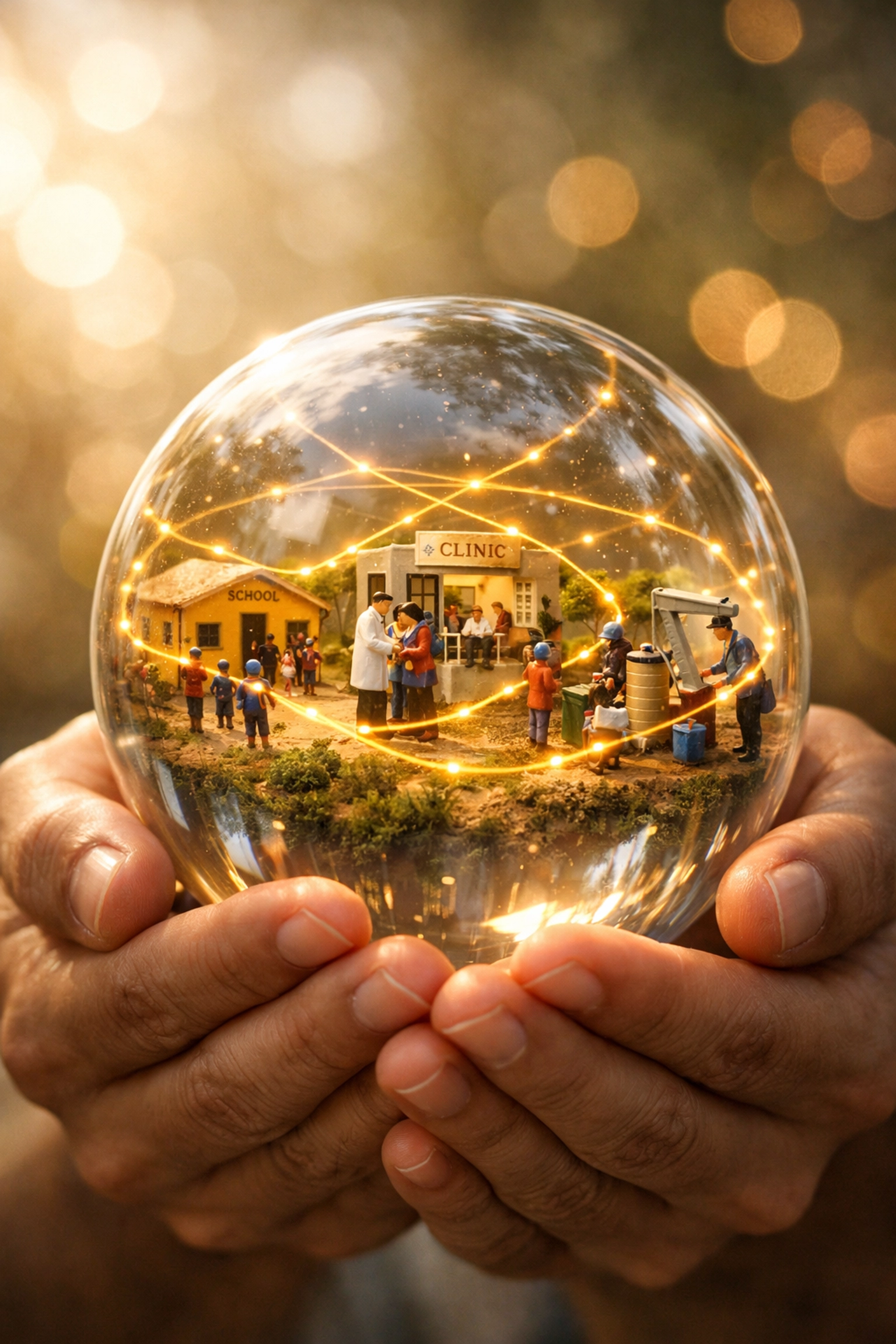 Global charity funding through blockchain payments connecting communities worldwide