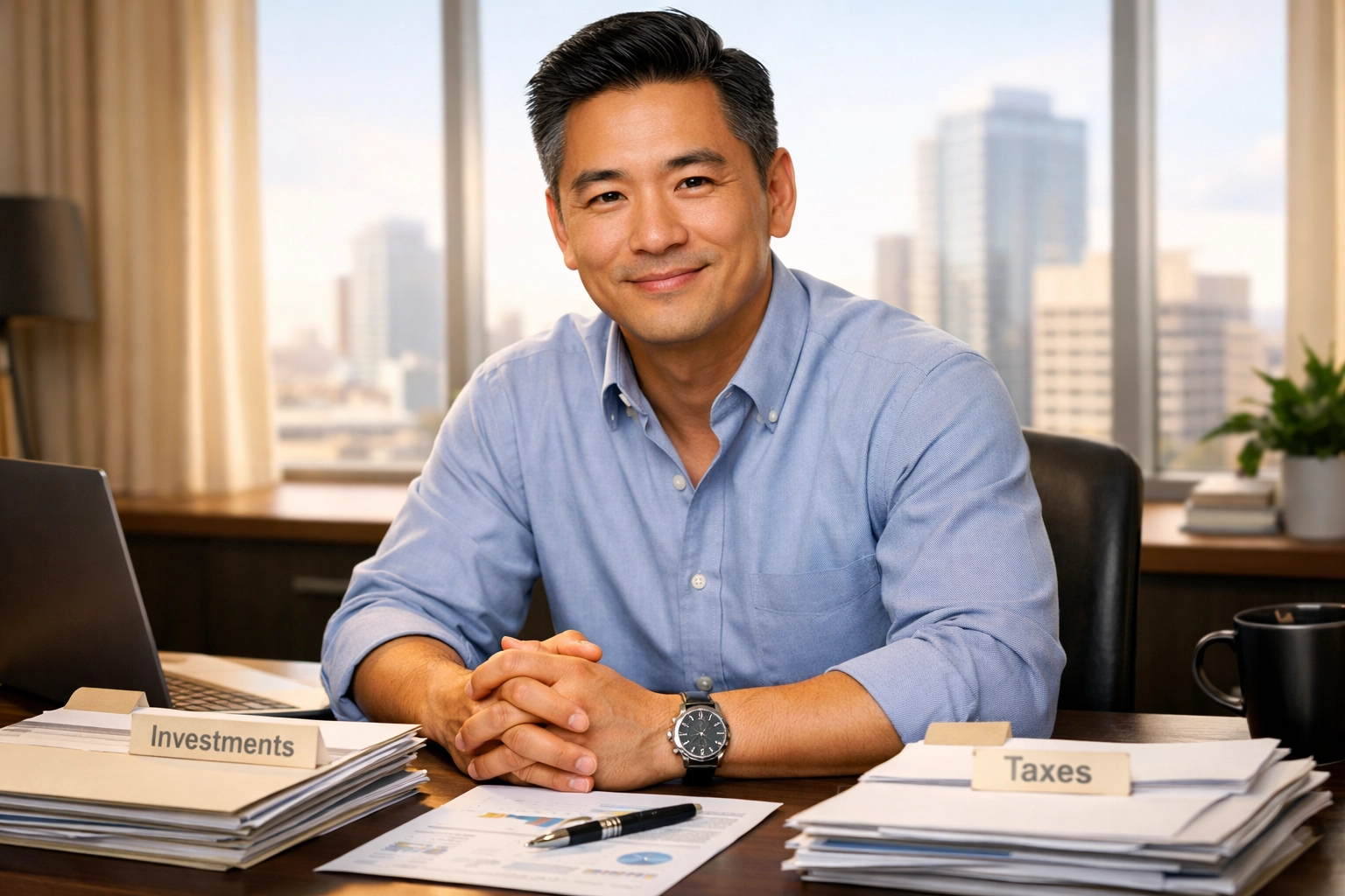 Financial advisor ready to help with Roth and pre-tax contribution decisions