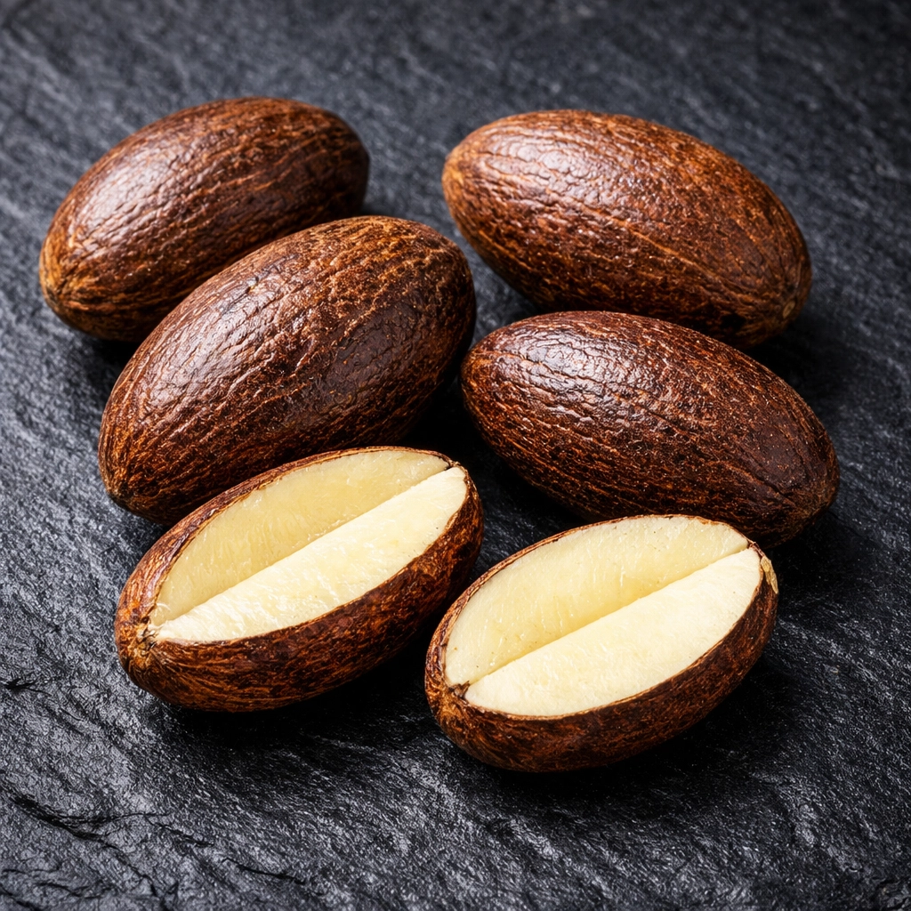 Premium bitter kola seeds for wholesale, showing high-quality interior for industrial pharmaceutical sourcing.