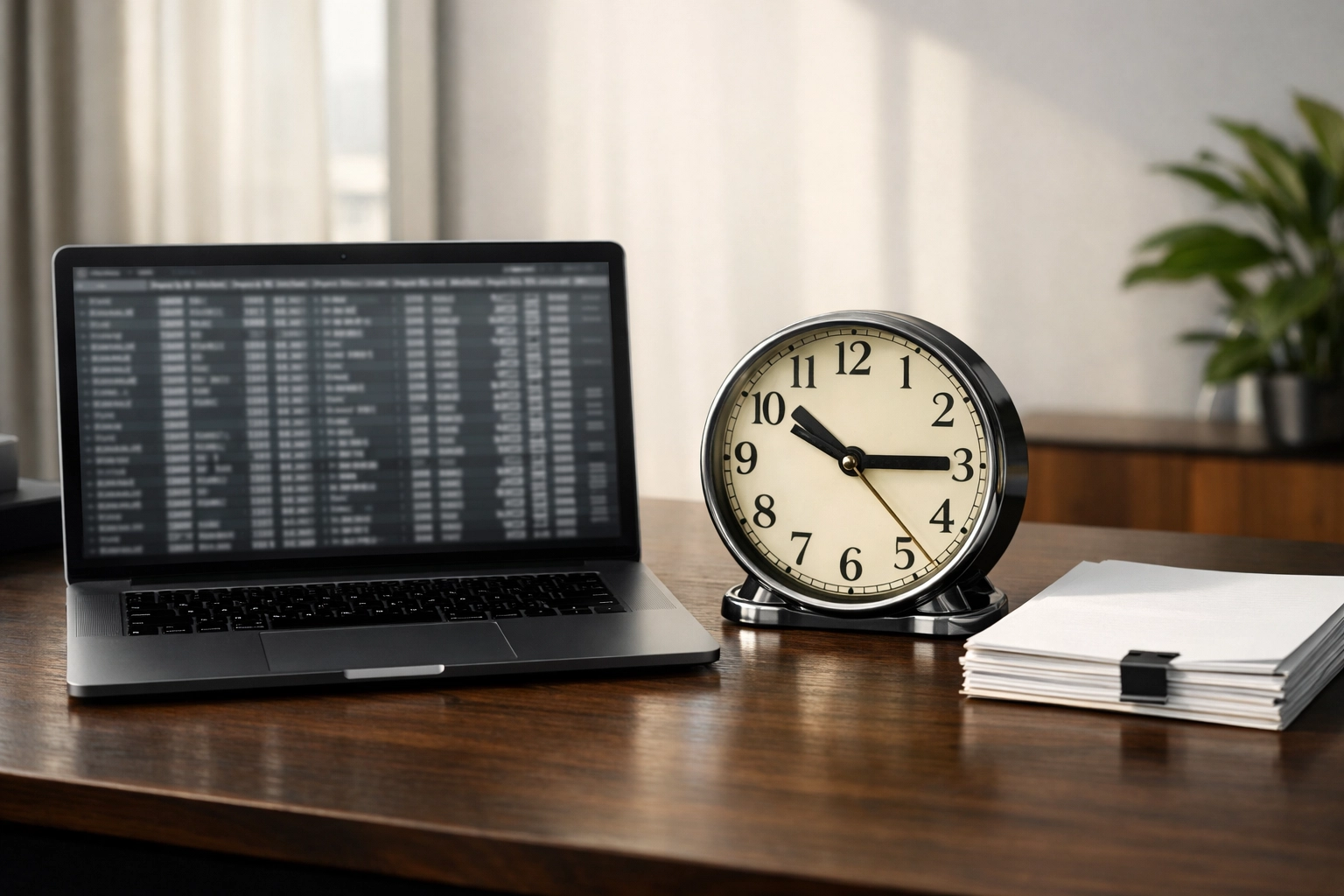 Legacy IRS FIRE system 1099 reporting on a laptop in a modern office, representing the transition to IRIS.