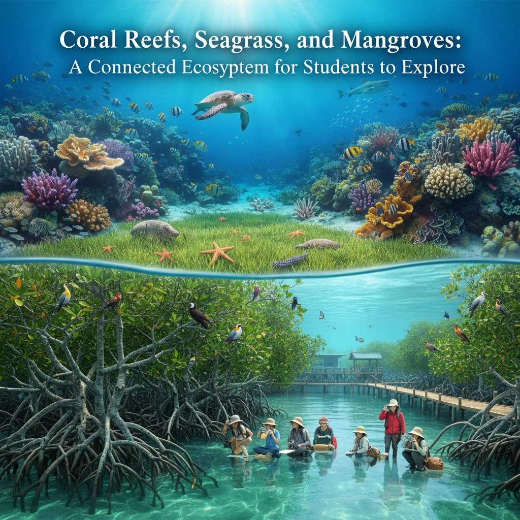 Coral Reefs, Seagrass, and Mangroves: A Connected Ecosystem for Students to Explore