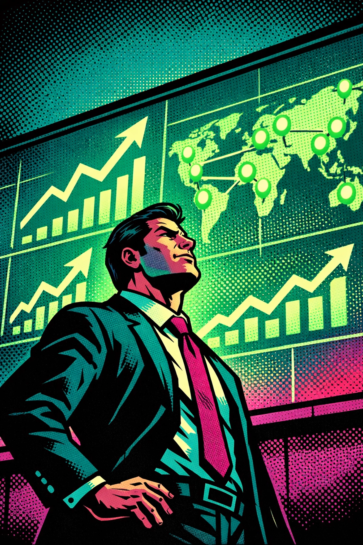 Small business owner successfully scaling using AI analytics and business automation software.