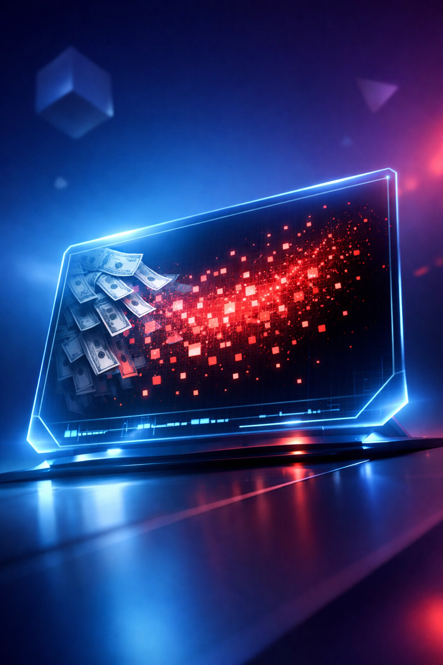 Visual representation of money wasted on manual business processes and lost productivity