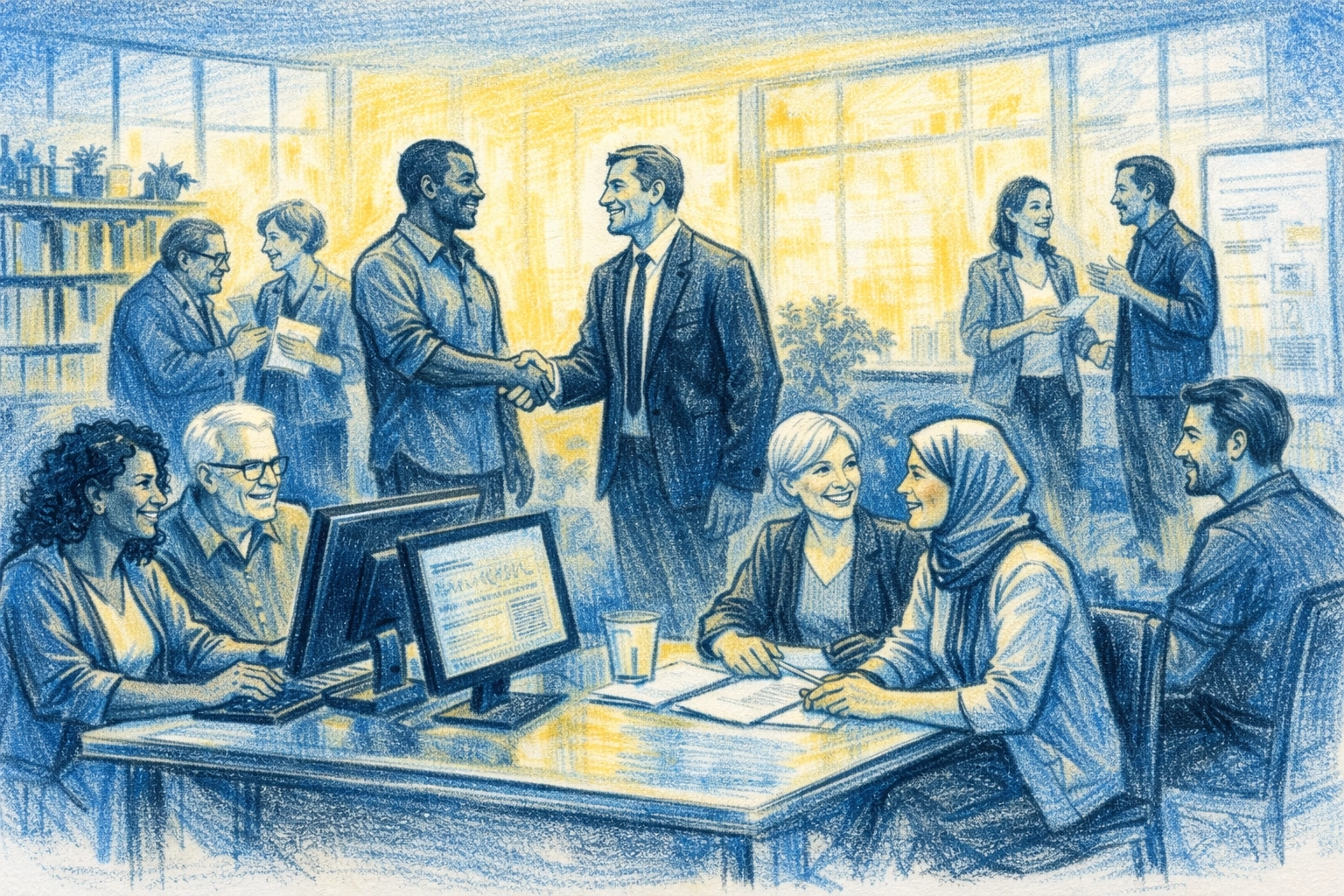 Adults learning job skills at Memphis church community center for economic empowerment