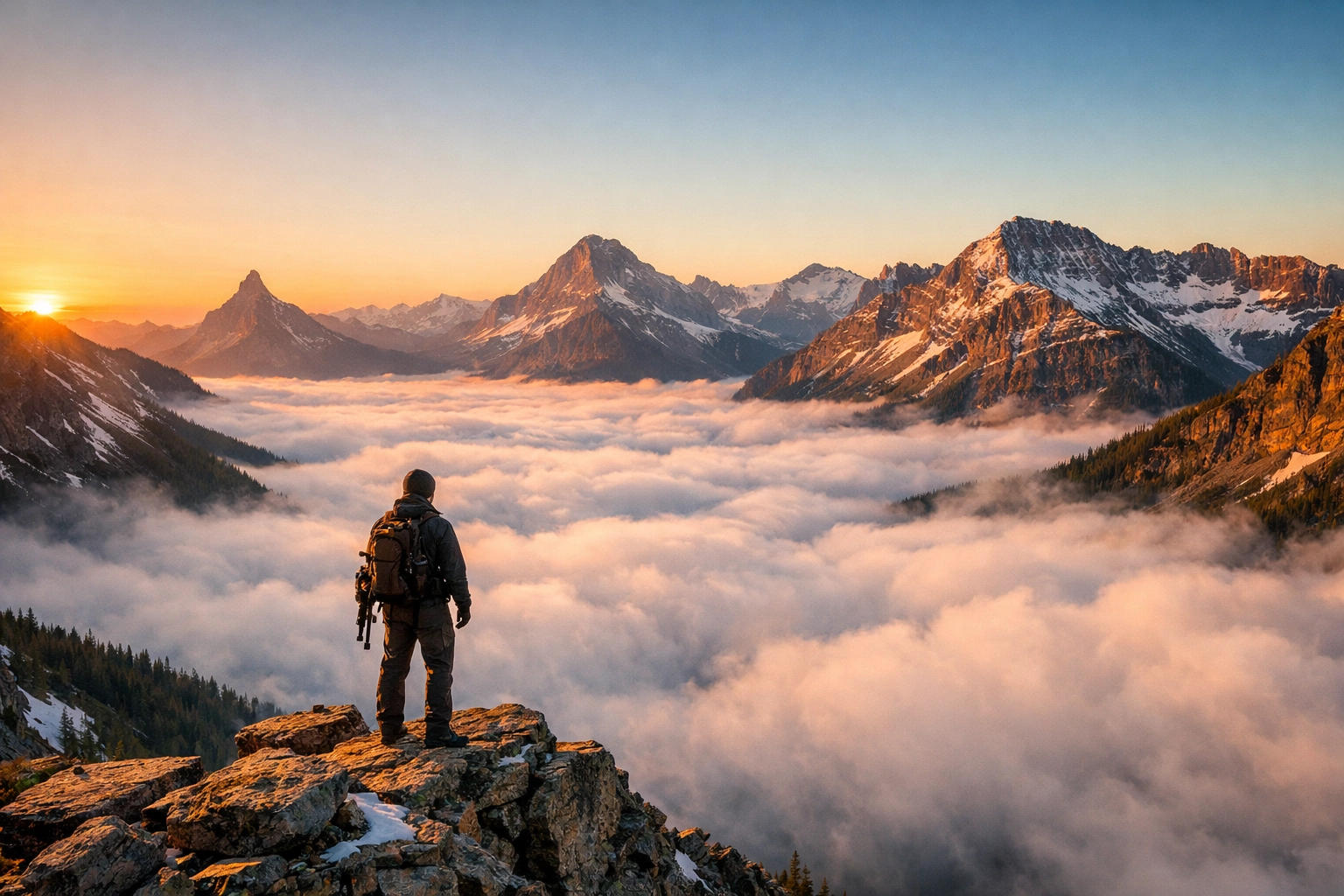 The Ultimate Guide to Photography at All 63 US National Parks: Everything You Need to Succeed 4 Photographer at Glacier National Park at sunset, a bucket list landscape photography location.