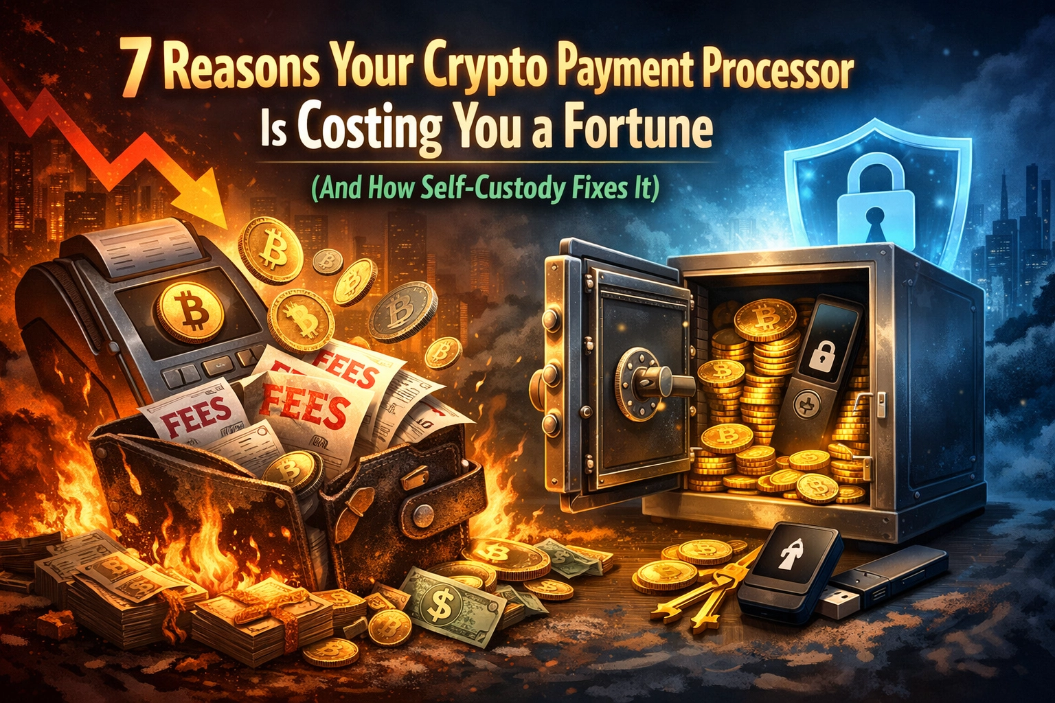 [HERO] 7 Reasons Your Crypto Payment Processor Is Costing You a Fortune (And How Self-Custody Fixes It)