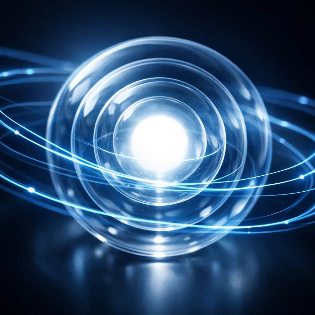 Secure technical backbone architecture showing a protected core for scalable SaaS web applications.