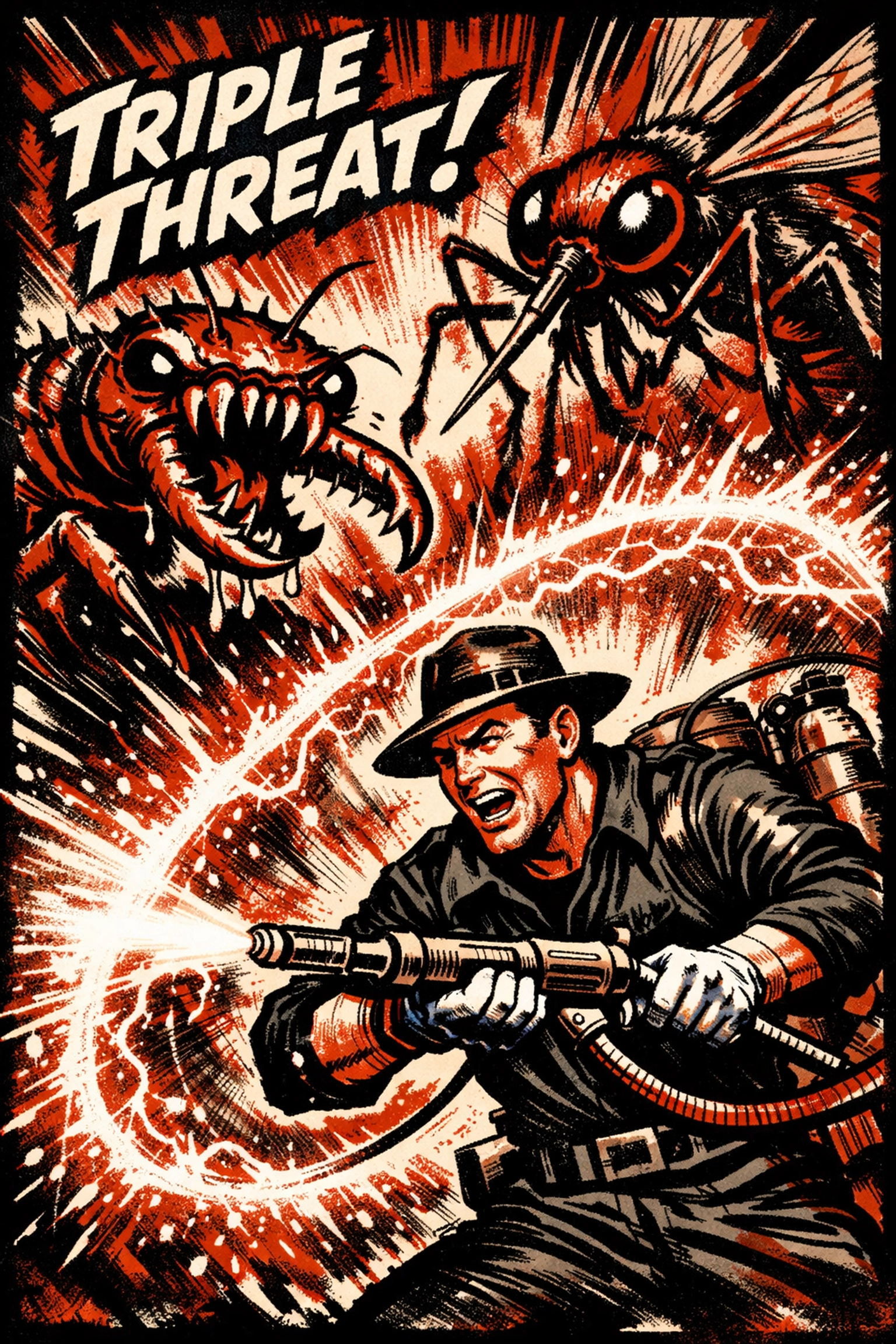 Professional exterminator in Jasper AL fighting off termites, ants, and mosquitoes.