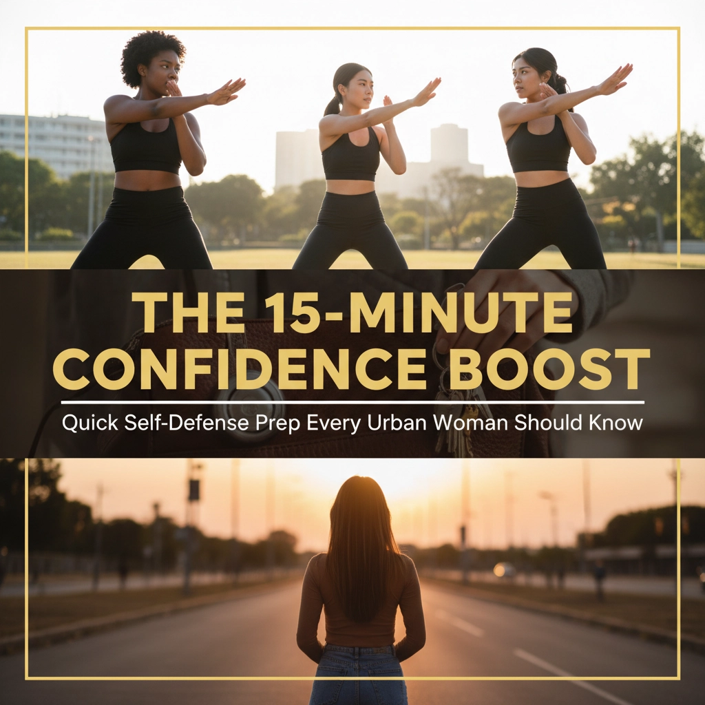 Picture with two images: The top image has three women in a park doing karate moves; the bottom picture shows a woman with her back to the camera, standing in the middle of an empty city street at twilight.
Quick Self-Defense tips Every Urban Woman Should Know