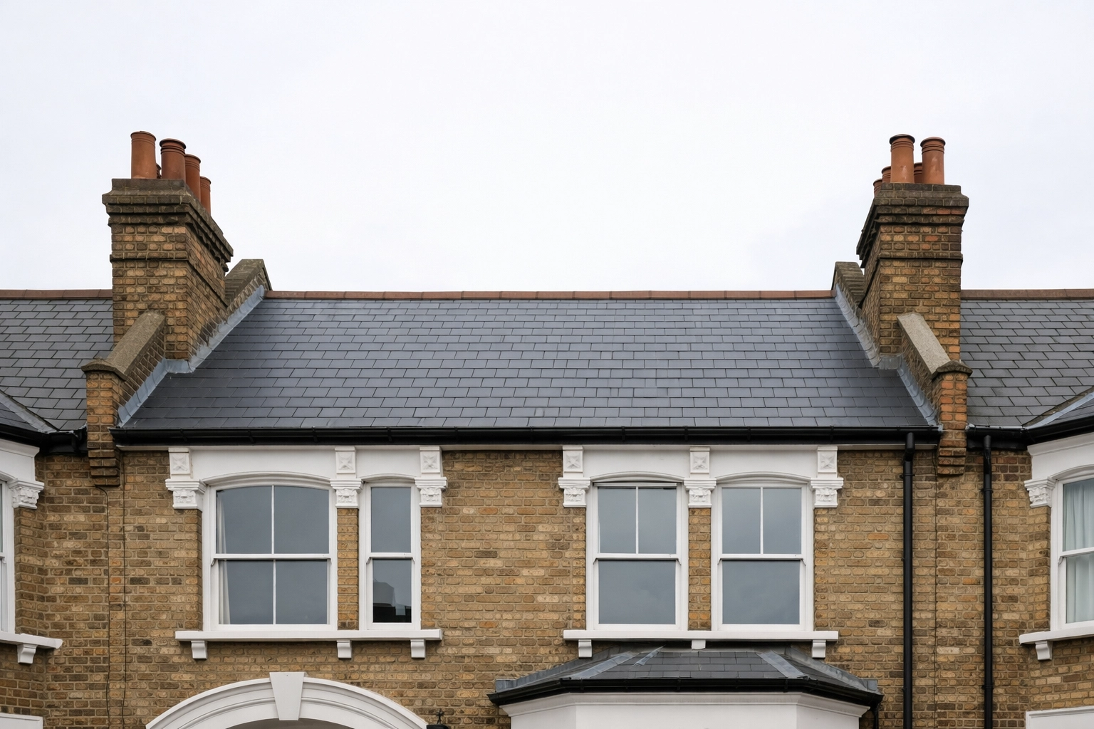 London Victorian terraced house roofline ideal for dormer loft conversion