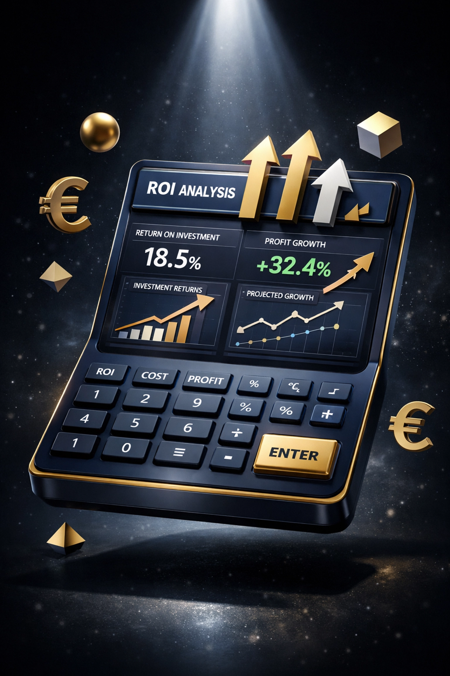 Tableau de bord ROI et métriques financières agent IA pour startup