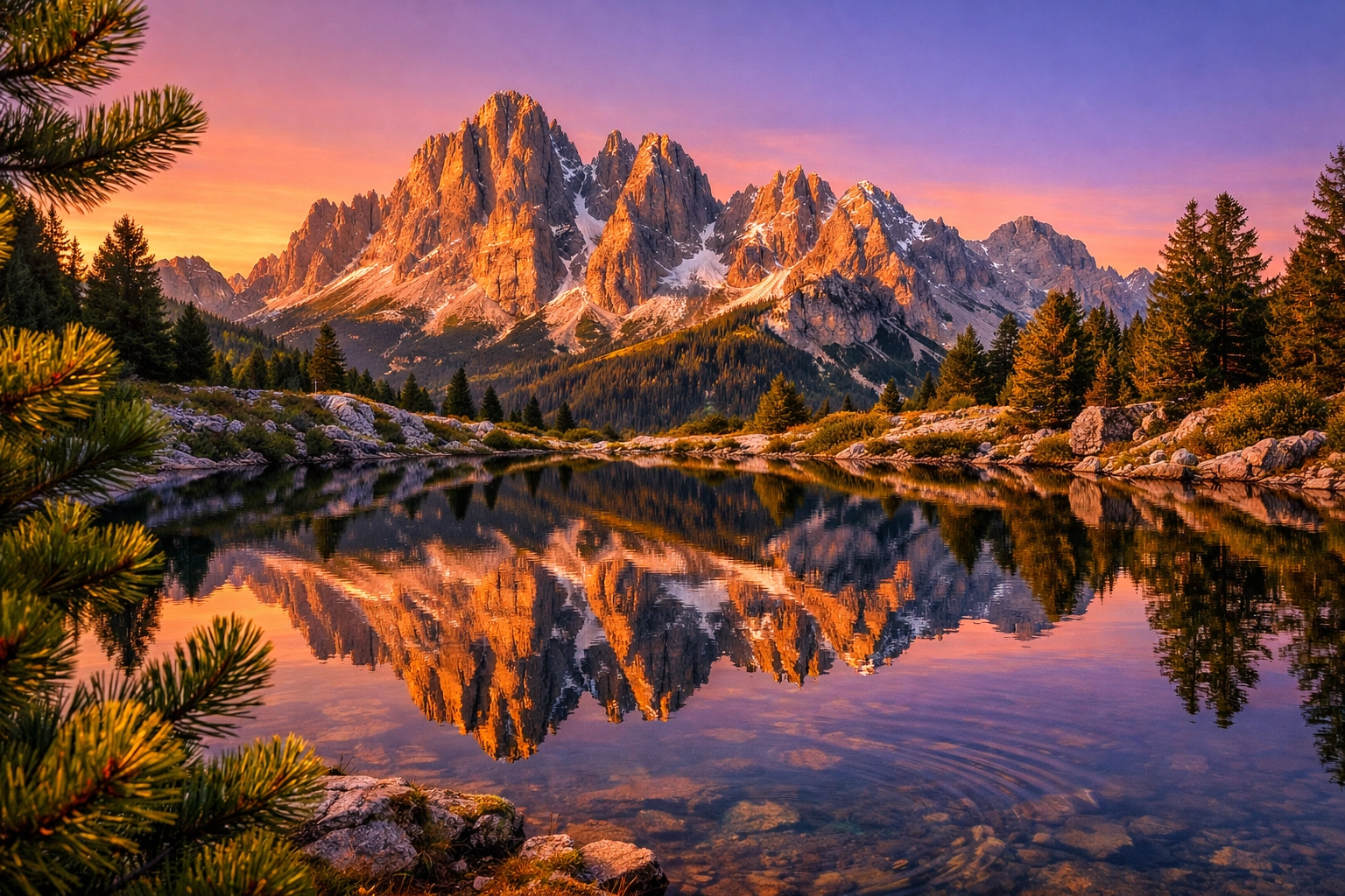 Ultra-sharp landscape of mountains at sunrise, showcasing high-resolution gear from today's photography news.