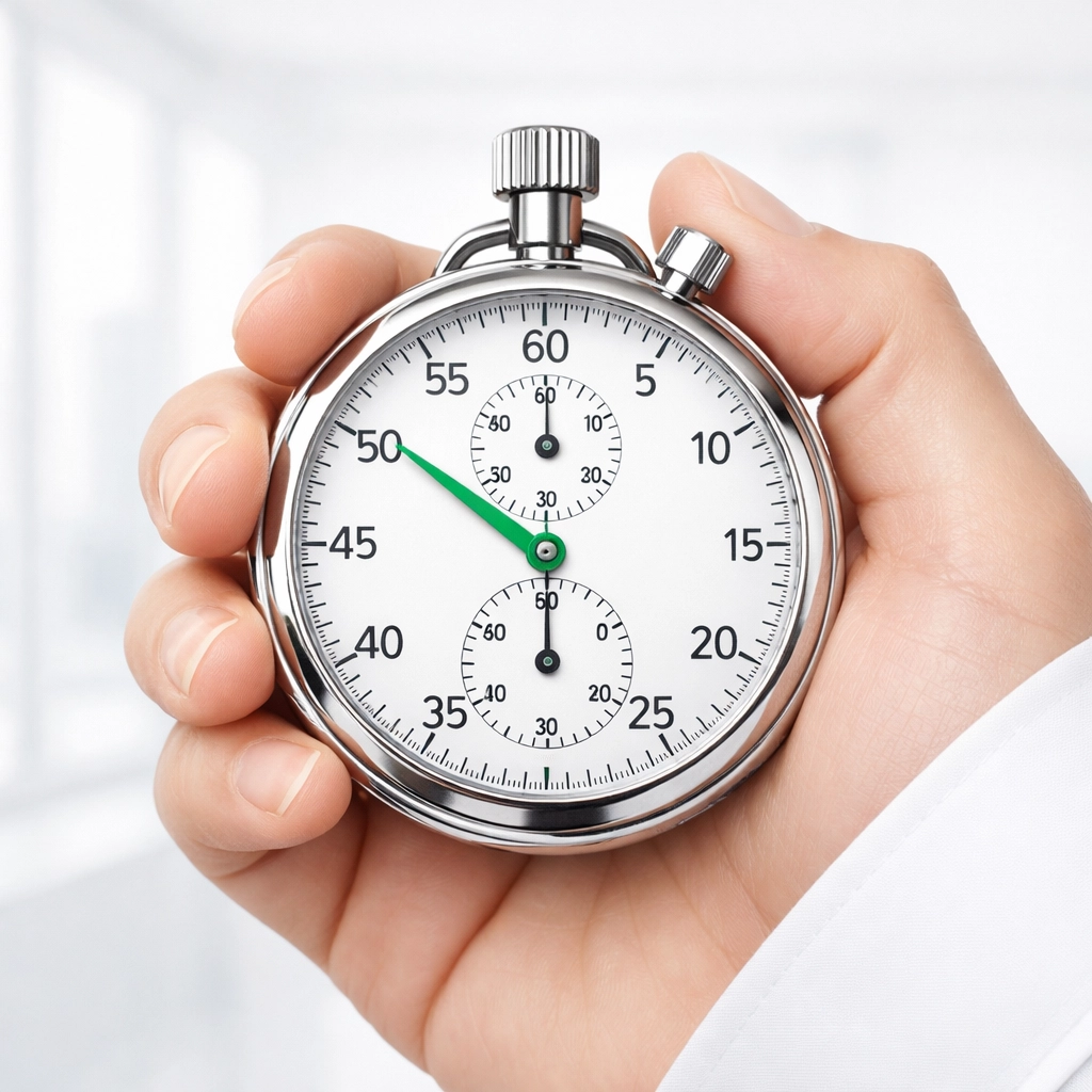 Silver stopwatch symbolizing fast 14-day closings for Philadelphia real estate investment deals.