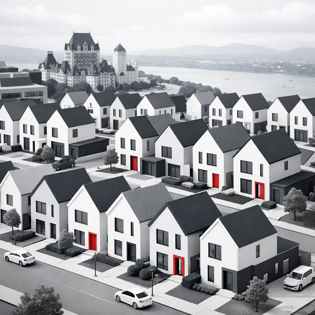 Quartier résidentiel de maisons à vendre à Québec - marché immobilier 2026
