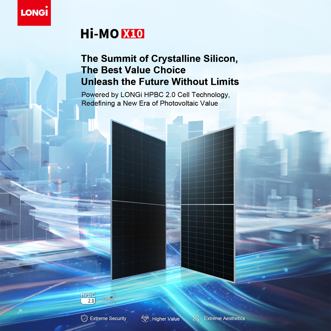 LONGI Hi-MO X10 solar panels